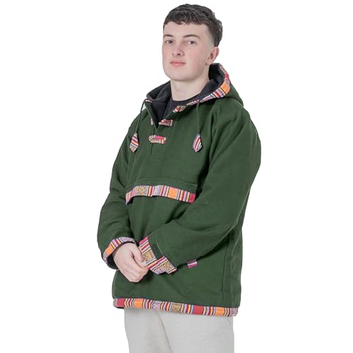 Shopoholic Fashion Mens Cotton woffle Fleece Lined Pull Over4