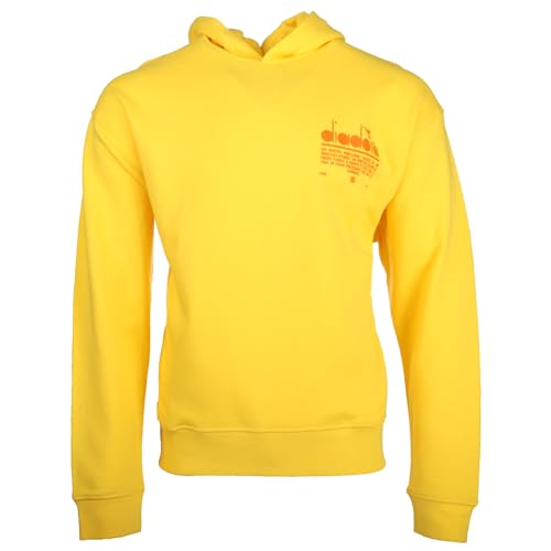Diadora Mens Manifesto Hoodie Casual Outerwear Casual - Yellow