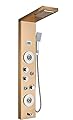 ELLO&ALLO Stainless Steel Shower Panel Tower System,LED Rainfall Waterfall Shower Head 6-Function Faucet Rain Massage System with Body Jets, Brushed Gold