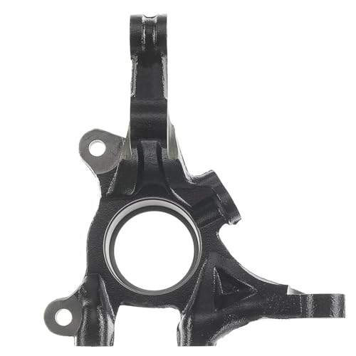 Image of Detroit Axle - Front Right Steering Knuckle for 2006-2009 Kia Rio Rio5, Passenger Side Steering Knuckle Assembly 2007 2008 Replacement