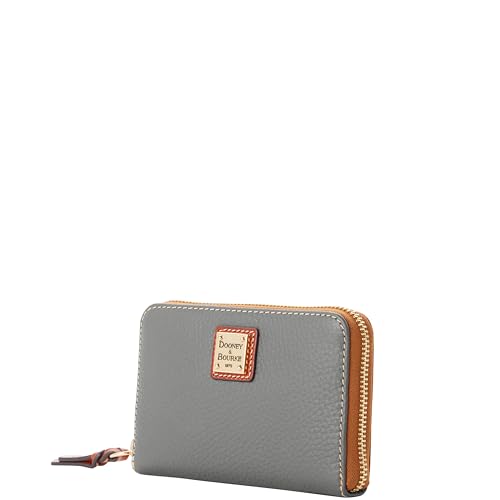 Dooney & Bourke Wallet, Pebble Grain Medium Zip Around Wallet - Grey2