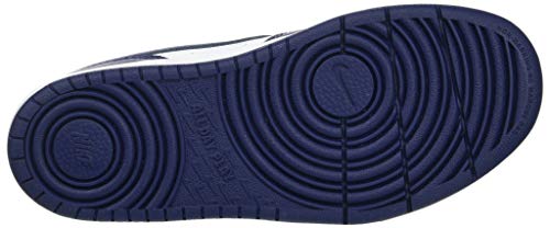 Image of Nike Boys Grade SCHL Low TOP NSW Basketball YA NSW Basketball Court Borough Low 2 (GS) White /Blue Void-Signal Blue BQ5448-107 3.5 UK (4Y US)