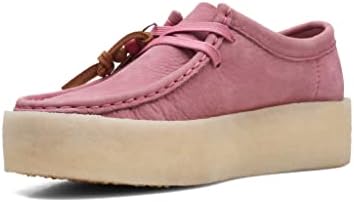 Clarks Womens Wallabee Cup Pink Nubuck 26168664 | Image 4