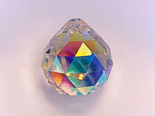 ASFOUR CRYSTAL Suncatcher 40mm Crystal Clear AB Crystal Ball 5 Pack