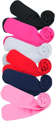 ToBeInStyle Girls' 6 Pack Warm Assorted Acrylic Blend Full Footed Winter Tights3