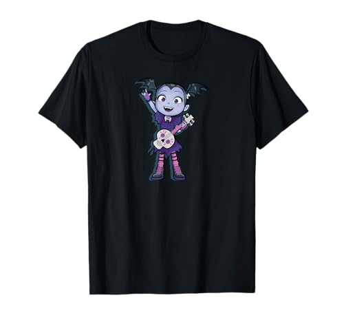 T-shirt Disney Vampirina Rock on Halloween vêtement de musique enfant noir