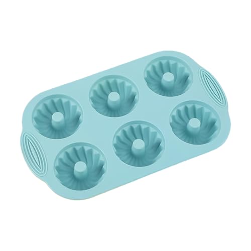 Moldes De Silicona Para Pastelería, 6 Cavidades Antiadherentes Lavable en Lavavajillas | Muffins y Cupcakes de Silicona | Cupcake Muffin Chocolate Jalea Postre