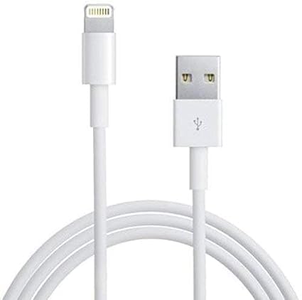 Original Fast Charging Cable and Data Sync USB Cable Compatible for iPhone 6/6S/7/7+/8/8+/10/11, 12, 13 Pro max iPad Air/Mini, iPod and iOS Devices (White) (VIP-15)