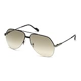 Protective case included Tom Ford FT0644 01A 62 Monturas de Gafas, Negro (Negro LucidoFumo), 62.0 Unisex Adulto