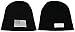 Trade Winds USA American Flag Patch Black & White Embroidered Beanie Skull Cap Hat