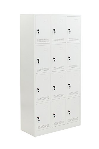 Amazon.co.jp: ロッカー おしゃれ 完成品 スチールロッカー 12人用 