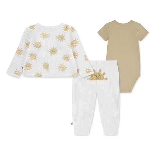 Image of HUGGIES Baby Bodysuit, Sweater and Pants 3-piece Outfit Set