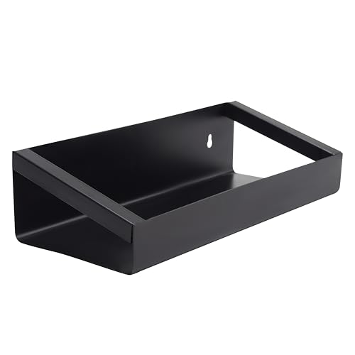 Image of Namani Single Shelf Wall Shelf - Heavy-Duty Metal Wall Mounted Shelve for Storage -Wall Shelves for Garage, Living Room, Bathroom Floating Shelf Kitchen - Wall Mounted Shelves (Black)