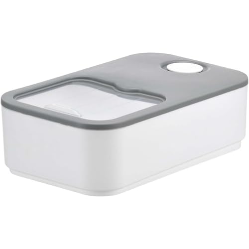 Yubbuio 米びつ 密閉 5kg 10kg 引出しタイプ 米びつ キャスター付き 真空保存容器 防湿 虫除け 米入れ 計量カップ付き 保存容器 キッチン用品 透明 残量確認可 清潔便利 冷蔵庫に置いてもいい 大容量お米 小麦粉 コーヒー豆 スリム 駄菓