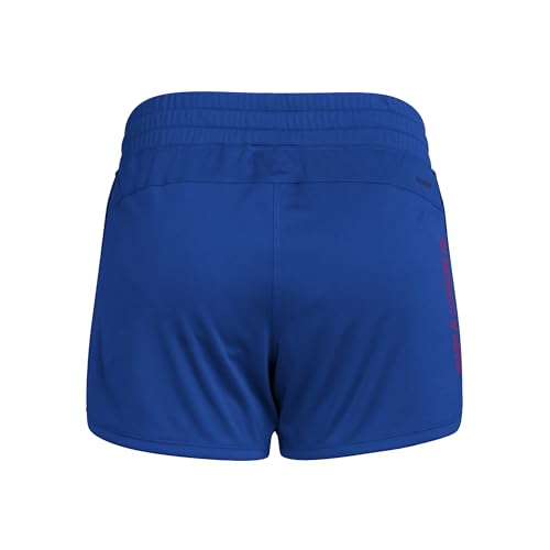 Adidas Women's D4T Woven Kansas University Training Shorts, Team Royal Blue/Team Power Red/NCAA Kansas, Medium/3" Inseam - image 3