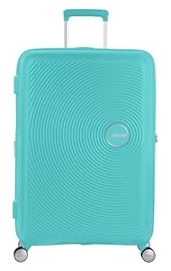 American Tourister Soundbox - Spinner L Erweiterbar Koffer, 77 cm, 97/97/110 L, Blau (Poolside Blue)