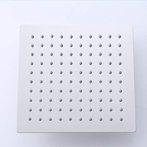 Bathroom Rainfall Showerheads Stainless Steel Thin Large Square Shower Head 8 Inch Fixed Swivel Powerful High Pressure Top Spray Polish Durable Silver Shower Heads for The Ultimate Shower Experience Cover