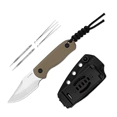 Clip Point AEB-L Blade + Tan G10 Handle