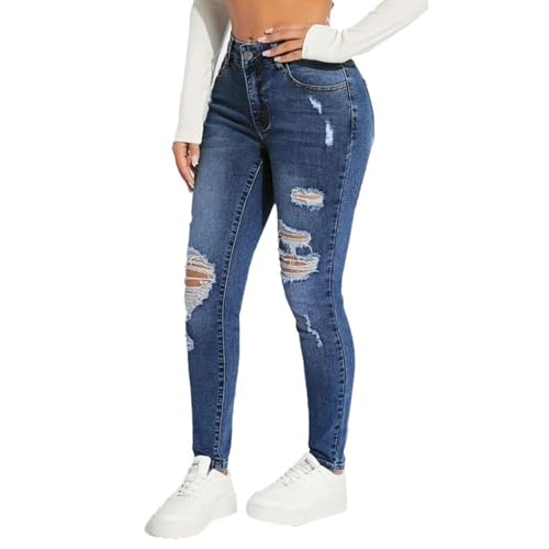 Women's Jeans Mid Rise Bootcut Jeans Ripped Stretchy Flare Pants Lightweight Tummy Control Straight Leg Denim Jean2
