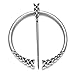 Yililay 1pc Broche Vintage Viking Médiéval Cloak Pin Vêtements Bouton Écharpe Pin Pin de Tablier Classique Bouton Boucle Parfaite Cadeau pour Famille et Les Amis (B)