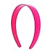 Hot Pink 1 Inch Plastic Hard Headband with Teeth