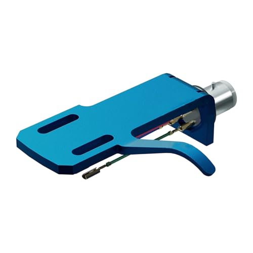 Portacápsulas para tocadiscos compatible soporte de repuesto de aluminio azul para brazos
