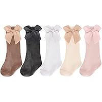 DRESHOW Calcetines hasta la Rodilla para Niña Calcetines de