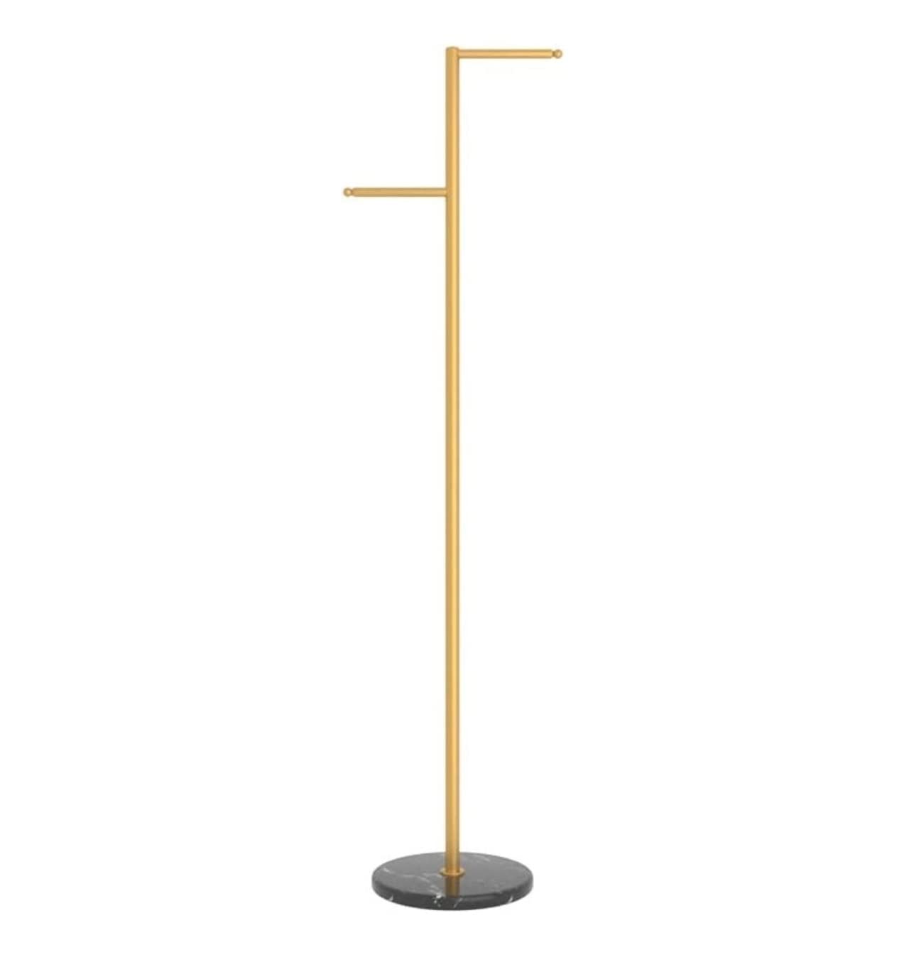 IWENZHKPA Coat Rack Metal Coat Rack Floor-standing Stand Modern Hanger Hotel Bedroom Shelf Marble Base Freestanding(D)