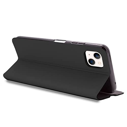 Cool Flip Cover iPhone 13 Mini Elegance Noir évite les rayures d'écran - 5