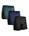 Produktbild DANISH ENDURANCE Herren Sport Boxershorts, 3er Pack, Unterwäsche, Atmungsaktiv, Sportunterwäsche (Mehrfarbig (1x Schwarz, 1x Blau, 1x Grün), M)