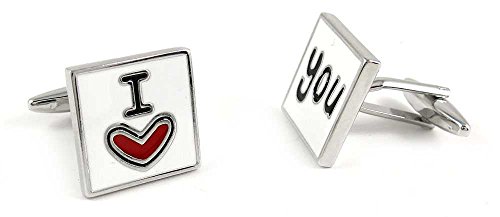 1 par de mancornas clásicas cuadradas para hombre miniatura 1