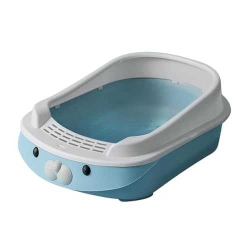 Kit para arenero para gatos con laterales altos azul miniatura 1
