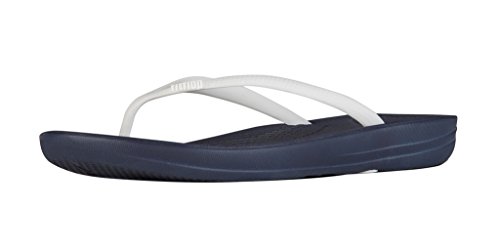 FitFlop™ IQUSHION™ Super Ergonomic Classic Flip Flops 7 455 Midnight Navy/W