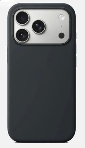 Image of Premium Liquid Silicone Case for iPhone 17 Pro - Slim Full Body Protective Back Cover with Soft Microfiber Lining, Anti-Slip Grip Scratch Resistant Phone Case (Dark-Grey)