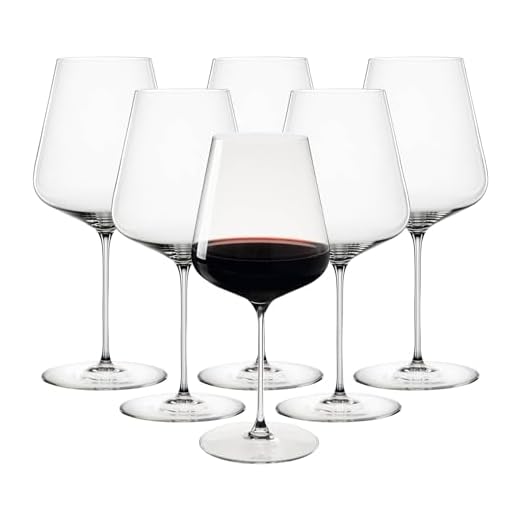 Spiegelau & Nachtmann Definition - Juego de 6 copas de cristal para vino de Burdeos