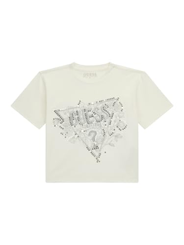 GUESS Girls' Eco Short Sleeve Sequin Logo T-Shirt