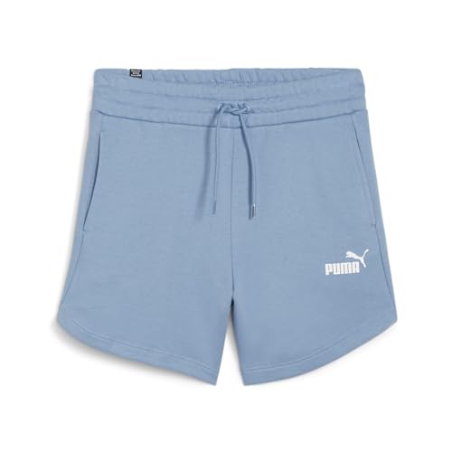 Puma Damen ESS Shorts mit hoher Taille, 12,7 cm, Zen Blue, X-Klein – Ansicht 1