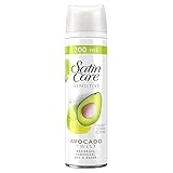 Gillette Satin Care Sensitive Gel à Raser Femme Touche D’Avocat 200 ml Pour un Rasage de Près et en Douceur [OFFICIEL]
