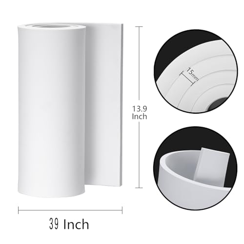Image of 20mm Thick White Eva Foam Cosplay Sheets roll, 13.9 inch x 39 inch Premium eva Craft Foam for Cosplay Costume by MEARCOOH