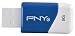 PNY Compact Attaché 8GB USB 2.0 Flash Drive (Blue) Model P-FD8GBCOMB-GE