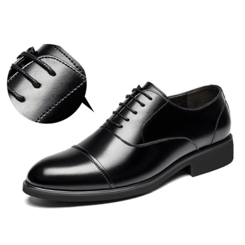 Elegant Mens Lace Up Leather Oxford Shoes Perfect for Work and Business Meetings2