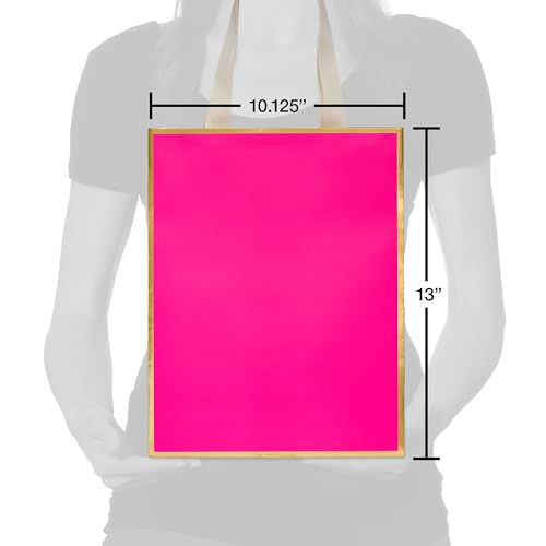 Image of Papyrus 13 inch Large Gift Bag (Pink and Gold) for Birthdays, Weddings, Anniversaries and All Occasions (1 Bag)
