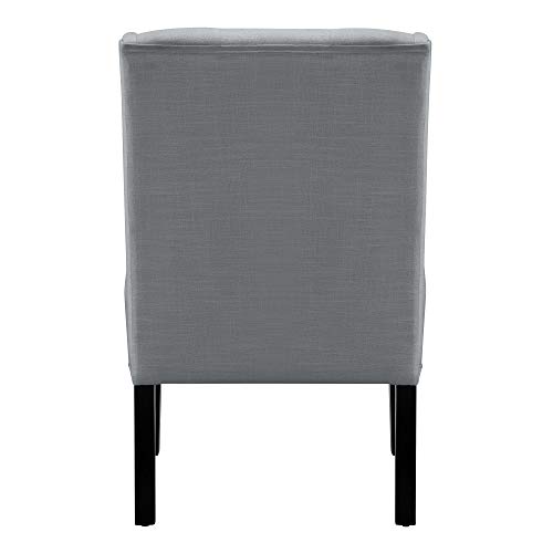 Amazon Basics Modern Tufted Accent Chair With Solid Wood Legs, Grey #TOP3