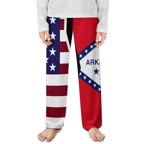 American And Arkansas State FlagChildren's Casual Pajamas130CM