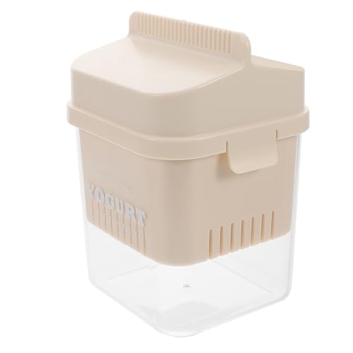 ABOOFAN Colador De Yogur Máquina Para Hacer Yogurt Viejo Filtro De Cocina De Yogurt Fabricante De Leche De Nuez Máquina Para Hacer Leche De Nueces Acero Inoxidable Beige