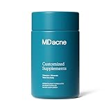 MDacne Vitamins and Minerals Skin Clearing Supplements - 30 Vegan Capsules - Supports Topical Acne Treatment & Promotes Clear, Calm Skin, Redness & Pore-Clogging 30 Count (Pack of 1)