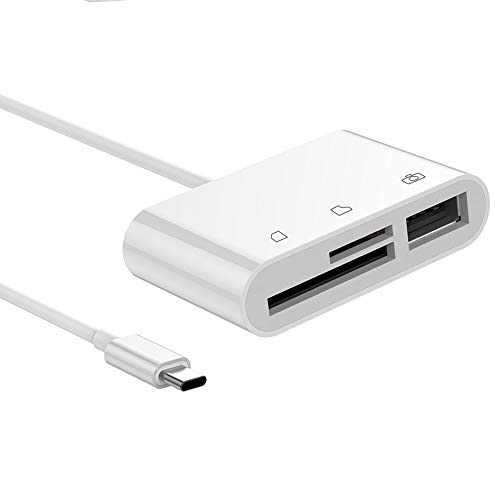 USB C SD Card Reader, Micro SD Card Reader Adapter, 3 in 1