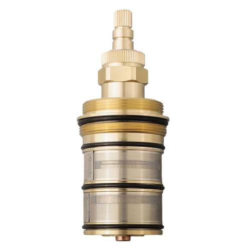 Tassteen Thermostatic Mixer Valve,Shower Valve, Brass Replacement Thermostatic, Replacement 20-48 Celsius Thermostatic