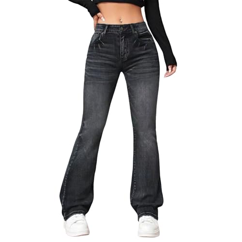 Jean coupe droite pour femme en toile denim extensible ultra confortable