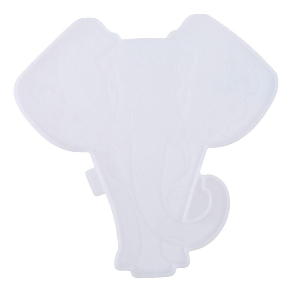 Elephant Epoxy Resin Mould Animal Pendant Silicone Mould Wall Hanging Decoration Mould for Desktop Home Ornaments Decoration